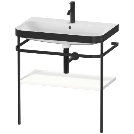 Furniture washbasin c-bonded with metal console floorstanding, HP4737O3636