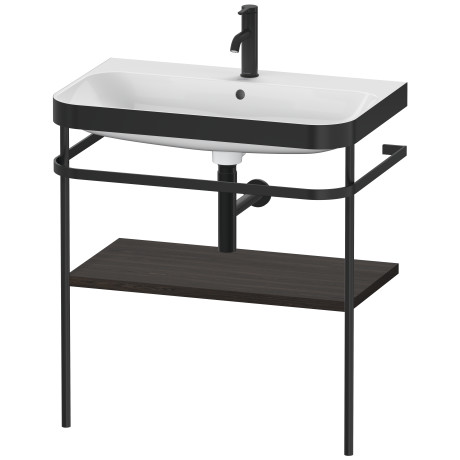 Furniture washbasin c-bonded with metal console floorstanding, HP4737O6969
