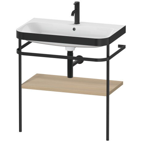 Furniture washbasin c-bonded with metal console floorstanding, HP4737O7171