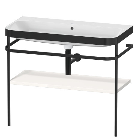 Furniture washbasin c-bonded with metal console floorstanding, HP4738N2222