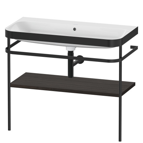 Furniture washbasin c-bonded with metal console floorstanding, HP4738N6969