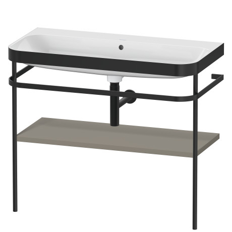 Furniture washbasin c-bonded with metal console floorstanding, HP4738N9292