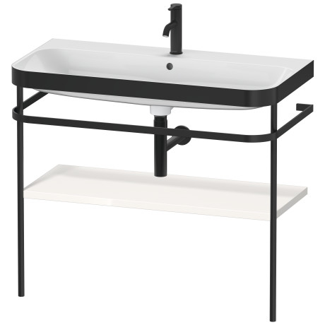 Furniture washbasin c-bonded with metal console floorstanding, HP4738 N/O