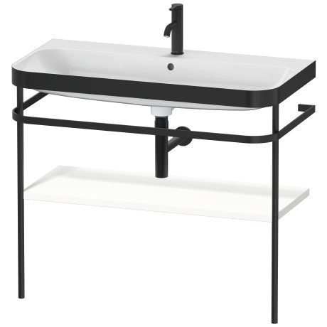 Furniture washbasin c-bonded with metal console floorstanding, HP4738O3636