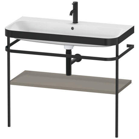Furniture washbasin c-bonded with metal console floorstanding, HP4738O9292