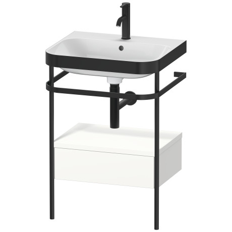 Furniture washbasin c-bonded with metal console floorstanding, HP4740O3636