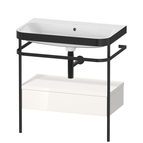 Furniture washbasin c-bonded with metal console floorstanding, HP4742N2222