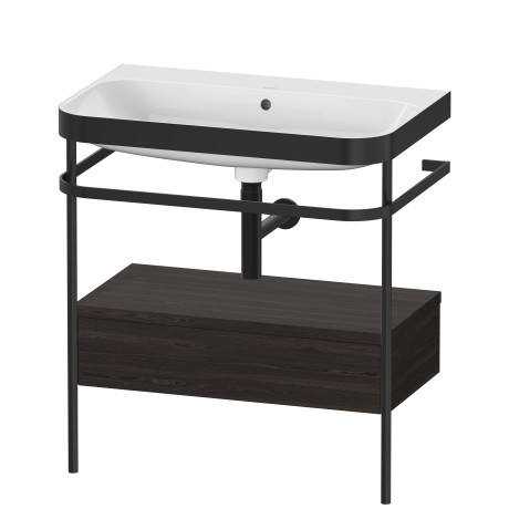Furniture washbasin c-bonded with metal console floorstanding, HP4742N6969