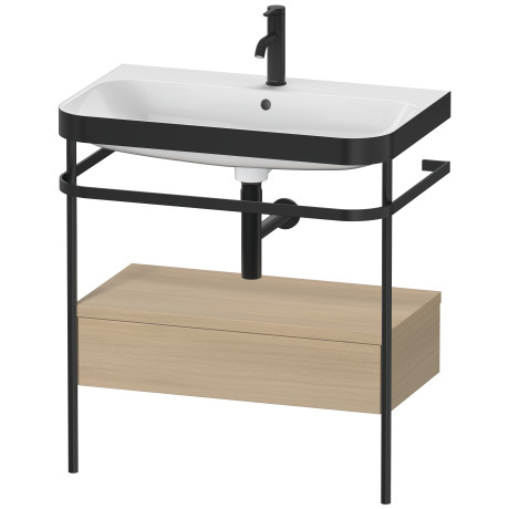 Furniture washbasin c-bonded with metal console floorstanding, HP4742O7171
