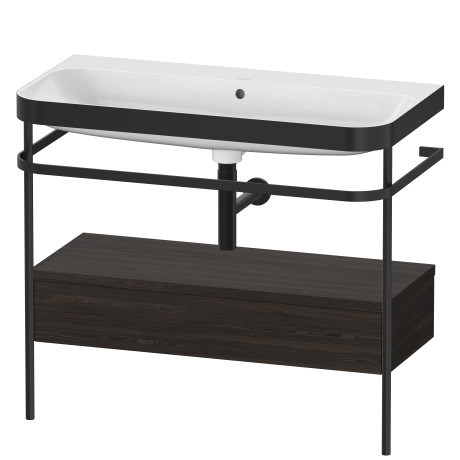 Furniture washbasin c-bonded with metal console floorstanding, HP4743N6969