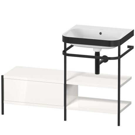 Lavabo pour meuble c-bonded avec console métallique à poser, HP4745N2222