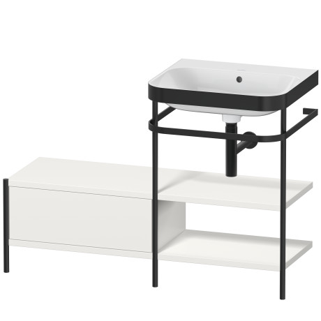 Lavabo pour meuble c-bonded avec console métallique à poser, HP4745N3939
