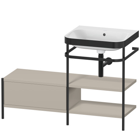 Lavabo pour meuble c-bonded avec console métallique à poser, HP4745N6060