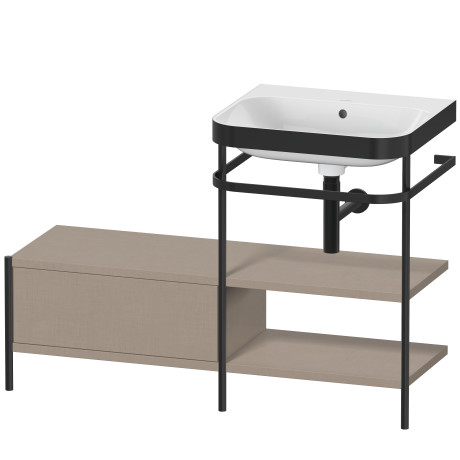 Lavabo pour meuble c-bonded avec console métallique à poser, HP4745N7575