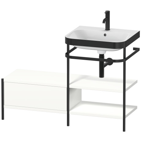 Lavabo pour meuble c-bonded avec console métallique à poser, HP4745O3636