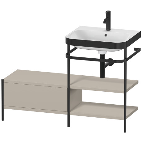 Lavabo pour meuble c-bonded avec console métallique à poser, HP4745O6060