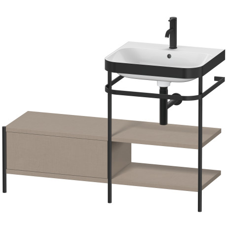 Lavabo pour meuble c-bonded avec console métallique à poser, HP4745O7575