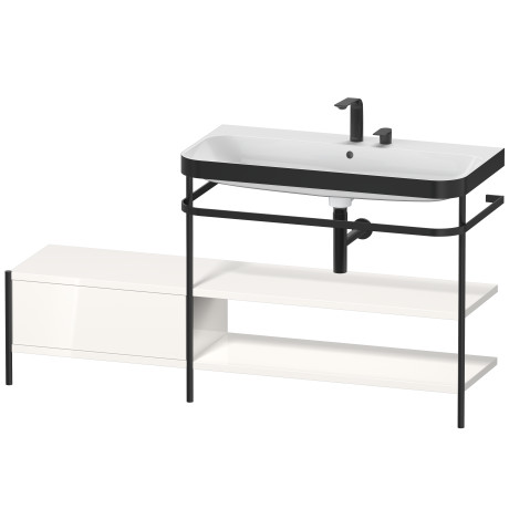 Lavabo pour meuble c-bonded avec console métallique à poser, HP4748E2222