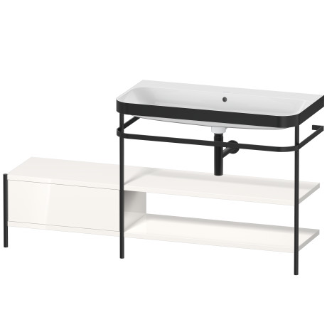 Lavabo pour meuble c-bonded avec console métallique à poser, HP4748N2222
