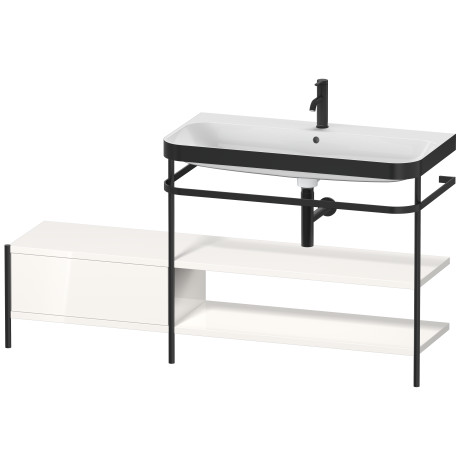 Lavabo pour meuble c-bonded avec console métallique à poser, HP4748 E/N/O