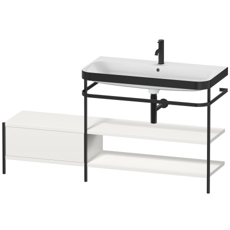 Lavabo pour meuble c-bonded avec console métallique à poser, HP4748O3939