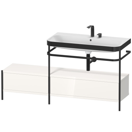 Lavabo pour meuble c-bonded avec console métallique à poser, HP4758E2222
