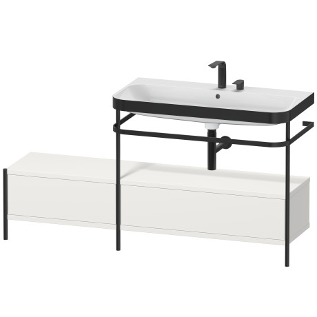 Lavabo pour meuble c-bonded avec console métallique à poser, HP4758E3939
