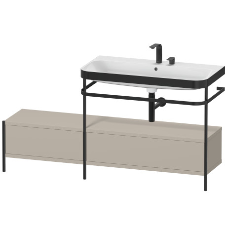 Lavabo pour meuble c-bonded avec console métallique à poser, HP4758E6060