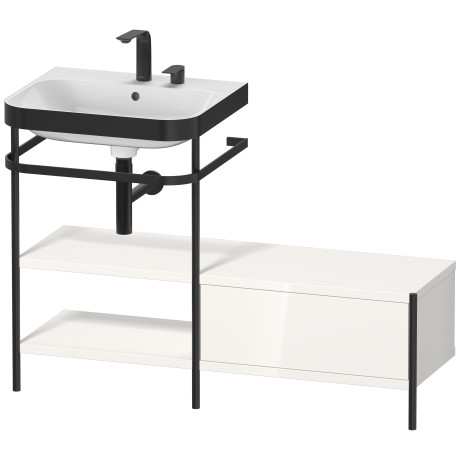 Lavabo pour meuble c-bonded avec console métallique à poser, HP4750E2222