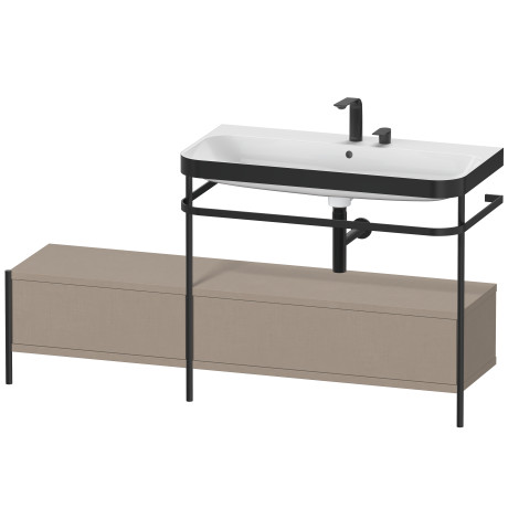 Lavabo pour meuble c-bonded avec console métallique à poser, HP4758E7575