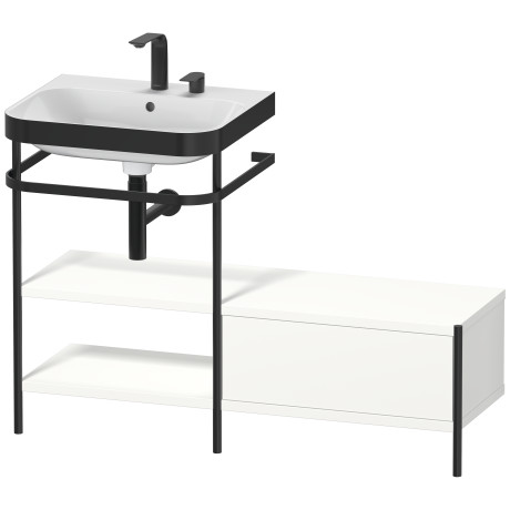 Lavabo pour meuble c-bonded avec console métallique à poser, HP4750E3636