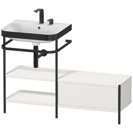 Lavabo pour meuble c-bonded avec console métallique à poser, HP4750E3939