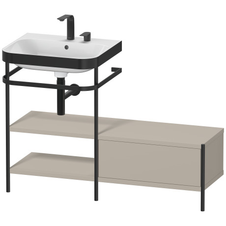 Lavabo pour meuble c-bonded avec console métallique à poser, HP4750E6060
