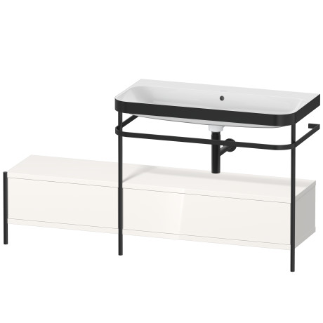 Lavabo pour meuble c-bonded avec console métallique à poser, HP4758N2222