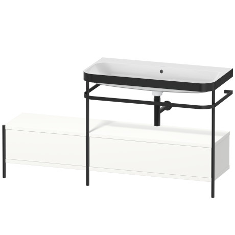 Lavabo pour meuble c-bonded avec console métallique à poser, HP4758N3636
