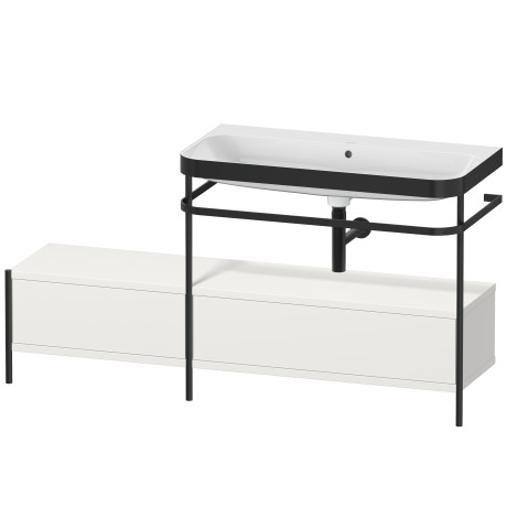 Lavabo pour meuble c-bonded avec console métallique à poser, HP4758N3939