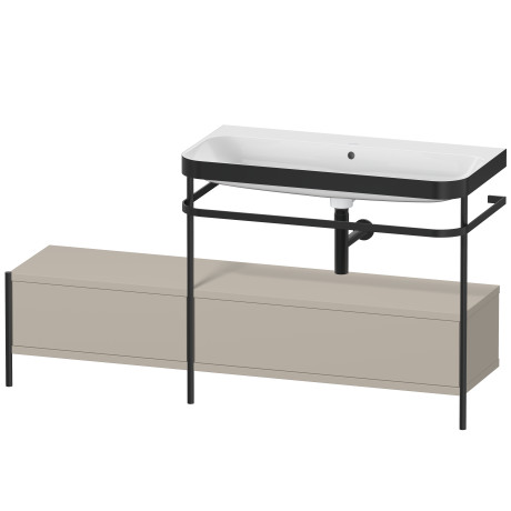 Lavabo pour meuble c-bonded avec console métallique à poser, HP4758N6060