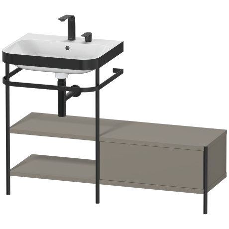 Lavabo pour meuble c-bonded avec console métallique à poser, HP4750E9292