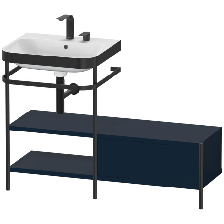 Lavabo pour meuble c-bonded avec console métallique à poser, HP4750E9898