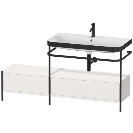 Lavabo pour meuble c-bonded avec console métallique à poser, HP4758O3939