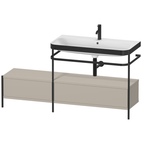 Lavabo pour meuble c-bonded avec console métallique à poser, HP4758O6060