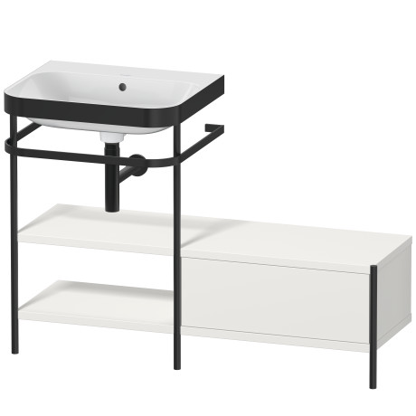 Lavabo pour meuble c-bonded avec console métallique à poser, HP4750N3939