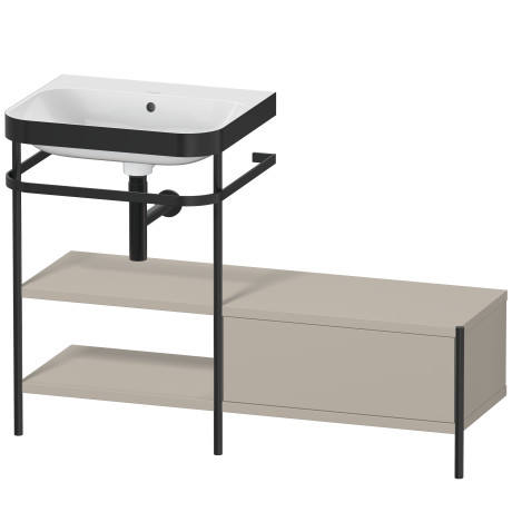 Lavabo pour meuble c-bonded avec console métallique à poser, HP4750N6060
