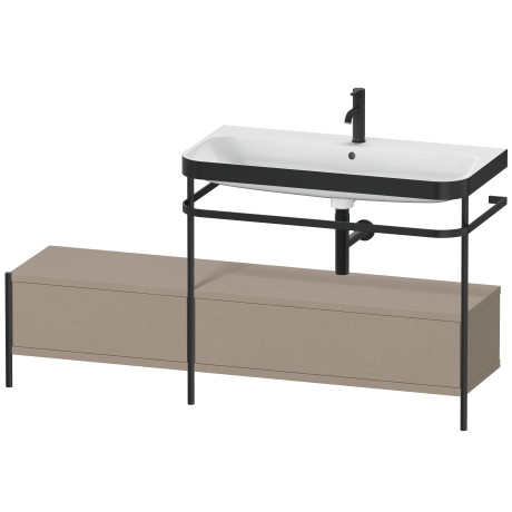 Lavabo pour meuble c-bonded avec console métallique à poser, HP4758O7575