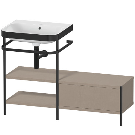Lavabo pour meuble c-bonded avec console métallique à poser, HP4750N7575