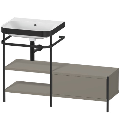 Lavabo pour meuble c-bonded avec console métallique à poser, HP4750N9292