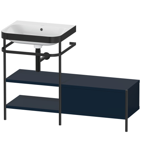 Lavabo pour meuble c-bonded avec console métallique à poser, HP4750N9898