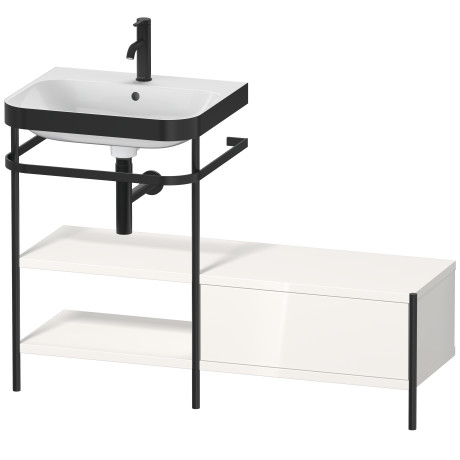 Lavabo pour meuble c-bonded avec console métallique à poser, HP4750O2222