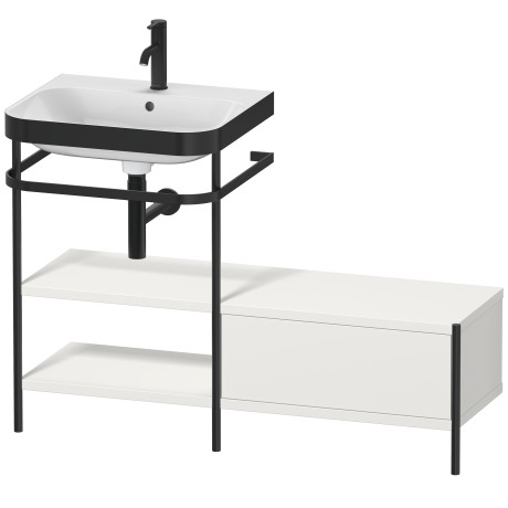Lavabo pour meuble c-bonded avec console métallique à poser, HP4750O3939