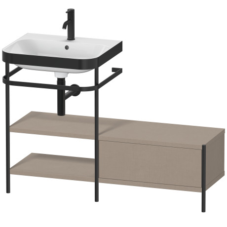 Lavabo pour meuble c-bonded avec console métallique à poser, HP4750O7575